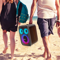 Speaker Portabel Nirkabel Tronsmart Halo 200 Karaoke dengan Dua Mikrofon Nirkabel dan Tali Bahu, Mendukung AUX IN/TF/Kartu U