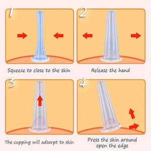 Liberación miofascial cuerpo relajación arrugas reducir silicona vacío ventosa tarro ventosa <span class=keywords><strong>para</strong></span> <span class=keywords><strong>masaje</strong></span> - Product Image 5