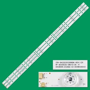 Retroiluminación LED para TV HX-NO.2241 RF-AE430E30-0801S-06 A1 HK43D08-ZC26AG-03 303HK430043, Barra LED de 868 mm para Televisor de 43 Pulgadas H43E07A - Product Image 1