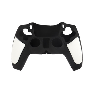 2020 nueva funda protectora de doble color rociado con aceite para <span class=keywords><strong>PS5</strong></span> funda de silicona con mango de juego controlador Compatible con soporte de doble color - Product Image 1