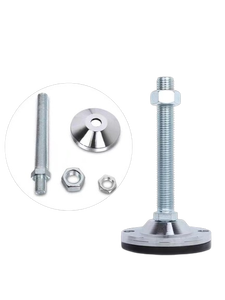 M8 M12 M16 M20 резиновые оцинкованные стальные антивибрационные Регулируемые выравнивающие ножки для верстака - Product Image 2