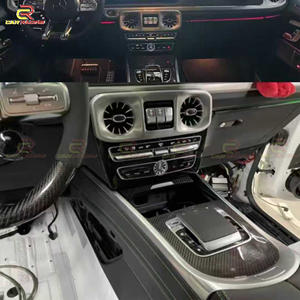 Panel de Cubierta de Base para Mouse, Interior de Consola Central en Fibra de Carbono Negro Brillante para Mercedes Benz Clase G W464 G500 G63 2019-2024 - Product Image 6