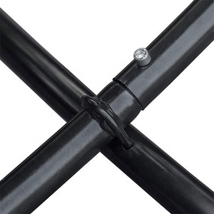 Bán Nóng 8.3 Feet Tiết Kiệm Không Gian Võng Thép Đứng Võng Di Động Có Móc - Product Image 4