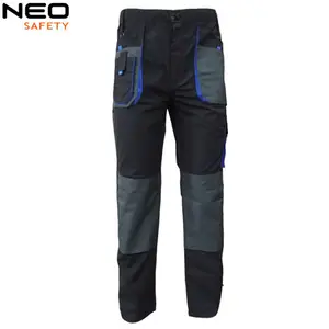 Custom Pants Polyester Cotton 4-way Stretch Material Durable Working Cargo Pants For Men With Multi Pockets Knee Patch