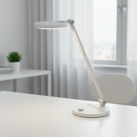 Lampe de bureau LED électrique flexible en ABS, à intensité variable en continu, simple, protectrice des yeux, contemporaine, 3 modes de température de couleur