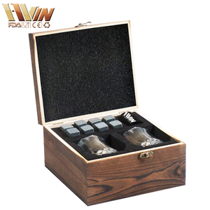 2 whisky gafas 1 bolsa de terciopelo <span class=keywords><strong>y</strong></span> 1 caja de madera como regalo de negocios para hombres o whisky amantes - Product Image 1