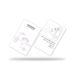Tarjeta de Llave de <span class=keywords><strong>Hotel</strong></span> RFID de PLA Ecológica con Acabado Mate Sin Contacto ISO14443A para el <span class=keywords><strong>Hotel</strong></span> Radisson <span class=keywords><strong>Blu</strong></span> - Product Image 1