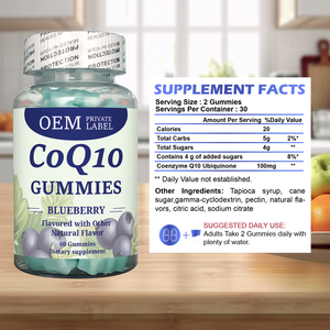 Gomitas de CoQ10 al por Mayor, Coenzima <span class=keywords><strong>Q10</strong></span> Natural, Apoyo Energético Diario, Ingredientes de CoQ10 Añadidos - Product Image 3