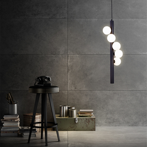 โมเดิร์นอาร์ตมินิมอลร้านอาหารบาร์โรสโกลด์/สีดำโคมระย้าเหล็กยาว <span class=keywords><strong>G9</strong></span> - Product Image 2