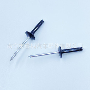 Rivets aveugles automobiles Shuangxuan 4 mm x 20,5 mm en acier noir pour la fixation des pare-chocs et des ailes - Product Image 2