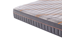 Matelas orthopédique durable à ressorts ensachés haute élasticité, absorption silencieuse des chocs, double face, souple et ferme