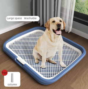 Toilette pour <span class=keywords><strong>chien</strong></span> à clôture haute, facile à nettoyer, toilette d'apprentissage pour animaux de compagnie, toilette anti-éclaboussures pour chiens de grande taille - Product Image 3