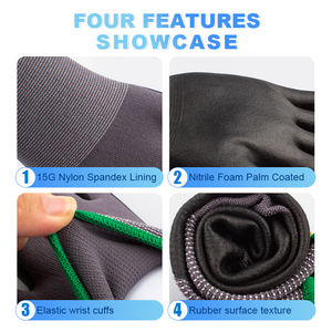 Guantes DE TRABAJO DE SEGURIDAD RECUBIERTOS DE espuma de nitrilo directos de fábrica Guantes de jardín para trabajo general - Product Image 3