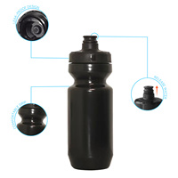Bouteille d'eau sport en plastique anti-fuite avec logo personnalisé et bouchon à bec verseur pour le cyclisme et l'entraînement – Vente en gros
