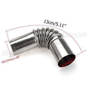 2/4/6 piezas Conector de escape en codo de 24 mm para conducto de ventilación de aire de calefactor de coche, para calefactor diésel de estacionamiento Webasto Eberspaecher - Product Image 6