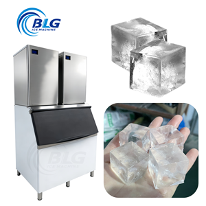 Máquina de Hielo en Cubos Grandes BLG de 100kg, 200kg, 400kg para Whisky, Uso en Bares y Hoteles, Hielo en Cubos Grandes Tipo Aerosol - Product Image 1