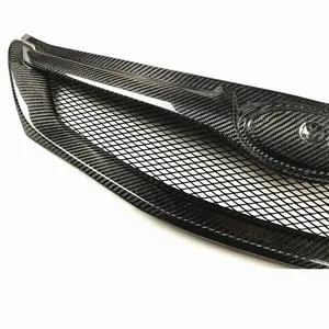 Pour Impreza WRX STi 2009 2010 2011, calandre avant en fibre de carbone véritable, kit de grille de capot supérieur pour admission d'air - Product Image 5