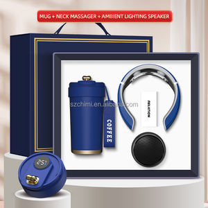 Taza esmerilada Masajeador de cuello Altavoz RGB Regalos del Día del <span class=keywords><strong>Padre</strong></span> Regalos para negocios Conjunto de regalo corporativo Promocional de lujo - Product Image 5