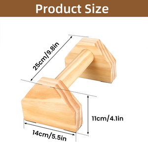 Barres de Dip en Bois de Pin pour Calisthénie et <span class=keywords><strong>Street</strong></span> <span class=keywords><strong>Workout</strong></span> – Station de Parallettes - Product Image 4