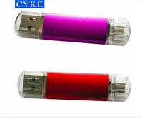 CYKE Rapide Vitesse USB 3.0 2.0 OTG 2 dans 1 Pen drive 64GB En Métal À Double USAGE USB Flash Drive 16GB 8GB Double Utiliser pour Android ou Type-c