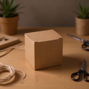 Scatola in Carta Kraft Ilan 6x6x6 Cm Cubo Pieghevole per Imballaggio 6 Pezzi - Product Image 2