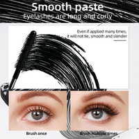 Mascara Crème OEM à Tenue Longue Durée, Effet Courbe, Imperméable, Volume et Séparation des Cils, Fourniture en Gros de Cosmétiques