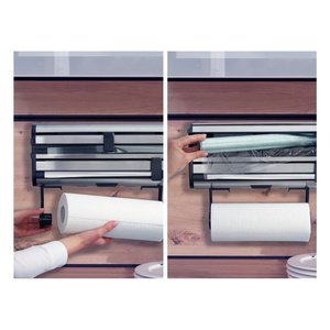 Porte-rouleau de papier toilette triple mural Parat Royal (38,5x8,5x16,2cm) COMFORTLINE Argent 25793 - Product Image 2