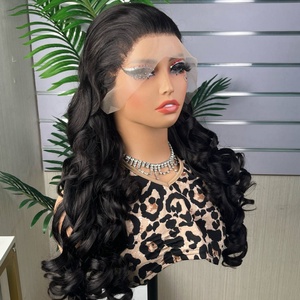 Perruque frontale complète en cheveux humains de haute qualité et pleine densité, boucles souples, SDD Super Double Drawn, densité 300% - Product Image 3