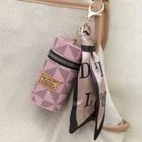 Mini Pochette de Luxe Tendance pour Monnaie, Rouge à Lèvres, Clés, en Cuir PU, Organisateur Cosmétique, Porte-Rouge à Lèvres Personnalisable en Soie