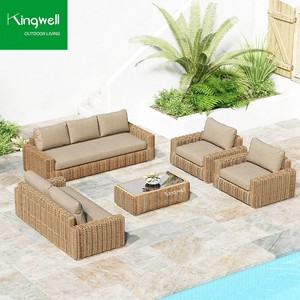 Set Divani Moderni da Esterno <span class=keywords><strong>per</strong></span> Hotel <span class=keywords><strong>in</strong></span> Vimini e Rattan PE con Struttura <span class=keywords><strong>in</strong></span> Alluminio, Arredi da <span class=keywords><strong>Salotto</strong></span> <span class=keywords><strong>per</strong></span> Patio, Ville, Balconi, Cortili e Appartamenti - Product Image 1
