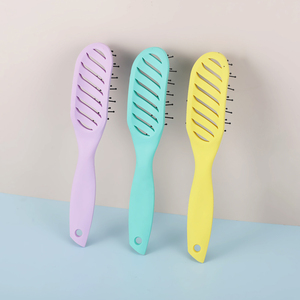 Ventes chaudes Peigne démêlant en plastique Brosse à cheveux de <span class=keywords><strong>massage</strong></span> pour les nœuds des cheveux - Product Image 2