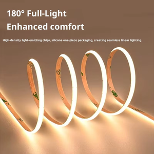 แถบไฟ LED COB แบบบางพิเศษ 8 มม. IP67 พร้อมรีโมทคอนโทรล 11W/ม. 12V/24V แรงดันต่ำ โครงสร้าง PCB - Product Image 6