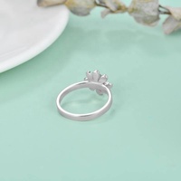 925 argent Sterling marguerite fleur coccinelle abeille pouce bague à la mode bijoux de mode pour les fêtes anniversaires plaqué rhodium