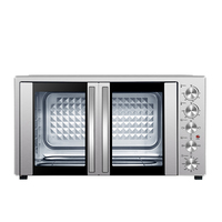 Four à convection électrique domestique de haute qualité avec double porte vitrée et commande à trois ou quatre boutons