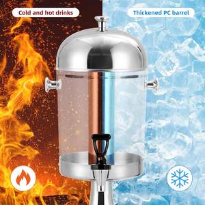 Dispensador de Bebidas Comercial Automático de Acero Inoxidable 3 en 1 para Hoteles y Restaurantes, Capacidad de 8L/16L/24L para Alimentos - Product Image 3