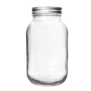 <strong>Wide</strong> <strong>Mouth</strong> Glass <strong>Mason</strong> <strong>Jar</strong> With Metal Lid 20ml Clear Plastic Canning Jam Mayo <strong>Jar</strong> for Packaging <strong>4</strong> <strong>oz</strong> 300ml Capacities Available - Product Image 4