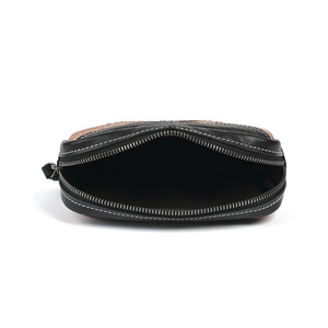 Ando <b>Bag</b> Genuine Cowhide Leather <b>Clutch</b> <b>Bag</b> for Men Vintage Zipper Handheld <b>Wristlet</b> - Product Image 3