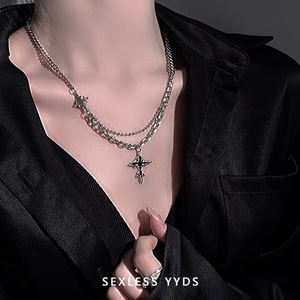 All'ingrosso di moda di lusso alla moda HipHop collana pendente per le donne degli uomini Rapper catena clavicolare zircone perline <span class=keywords><strong>girocollo</strong></span> maglione - Product Image 4