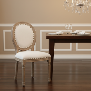 <span class=keywords><strong>Chaise</strong></span> de salle à manger <span class=keywords><strong>en</strong></span> <span class=keywords><strong>bois</strong></span> massif de style Louis français vieilli pour la maison, le bureau et le bar à domicile - Product Image 1