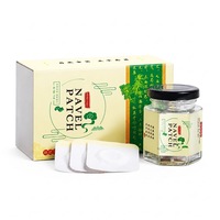 Patch chauffant abdominal aux herbes pour le soin du nombril OEM 3 autocollants + 3 pilules/boîte, autocollant amincissant à la moxibustion pour la taille, vente en gros