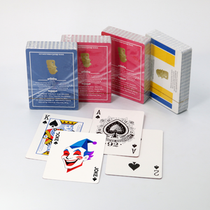 Custom Personalized <b>Playing</b> <b>Cards</b> Blue Red Yellow Decks Glossy Finish Standard Size Poker <b>Cards</b> for Gambling - Product Image 2