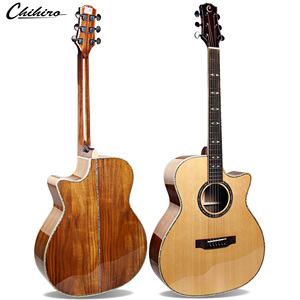 Chuyên Nghiệp Nhạc Cụ Có Dây 41Inch Acoustic Guitar Điện Một Lớp Sitka Rắn Gỗ Guitarra Với Spruce Top Và Koa Trở Lại - Product Image 1