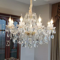 Lustre Led en verre de Murano, luminaire de plafond haut de gamme pour salle à manger, luxe, grand lustre moderne en cristal Maria Theresa