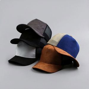 Snapback Trucker Suede Mesh Back Cap Men Women Trendy 5-Panel Baseball <b>Hats</b> Sports Sun <b>Hat</b> <b>for</b> Outdoor Gift - Product Image 1