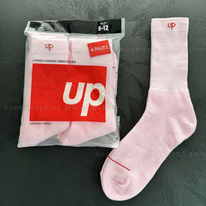 بطاقة واحدة من 4 أزواج بالجملة للجوارب القطنية عالية الجودة من Hanes للطاقم ، الجوارب الرياضية ذات العلامة التجارية السميكة العصرية - Product Image 3