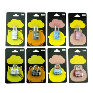 Mini Keyless kết hợp ổ khóa 25mm 40mm 50mm <span class=keywords><strong>20mm</strong></span> màu resettable mã mật khẩu an toàn ổ khóa Vỉ đóng gói Keyless móc áo - Product Image 4