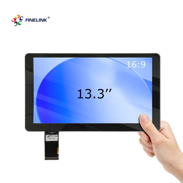 FINELINK Touch Screen Manufactory 13.3 Inch Touch Screen Ip65 G+G Capacitive Touch Panel for POS Monitor