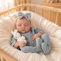 18 Zoll Lebensechte Reborn-Babypuppe aus Weichem Vinyl Realistische Neugeborenen-Puppe Spielzeug für Kinder Geschenk Großhandel Individuell Anpassbar