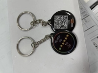 Étiquette autocollante NFC métallique ISO RFID grande taille, étanche, 13,56 MHz, pour cartes de visite, réseaux sociaux, menus de table, utilisation en hôtel/restaurant
