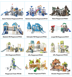 Grand toboggan extérieur, équipement d'amusement pour enfants, ensemble de <span class=keywords><strong>jeux</strong></span> HPL avec structure d'escalade et <span class=keywords><strong>jeux</strong></span> pour la communauté ou la maternelle - Product Image 3